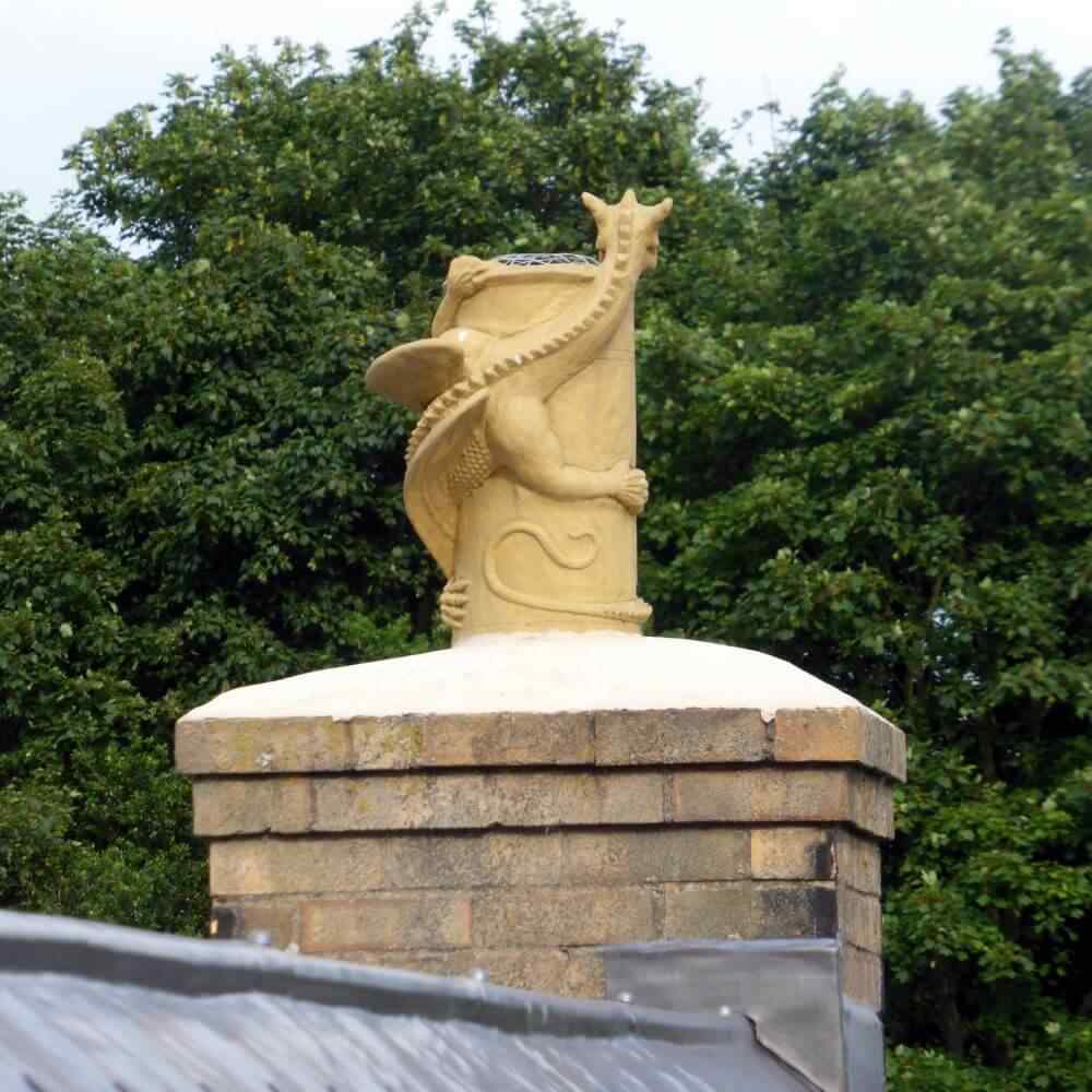 bathstone_dragon_chimney_pot_install