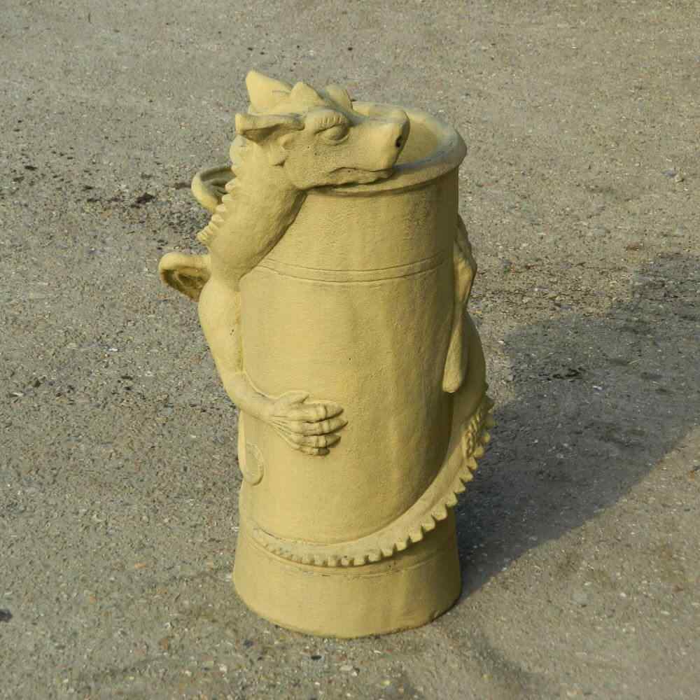 bathstone dragon chimney pot